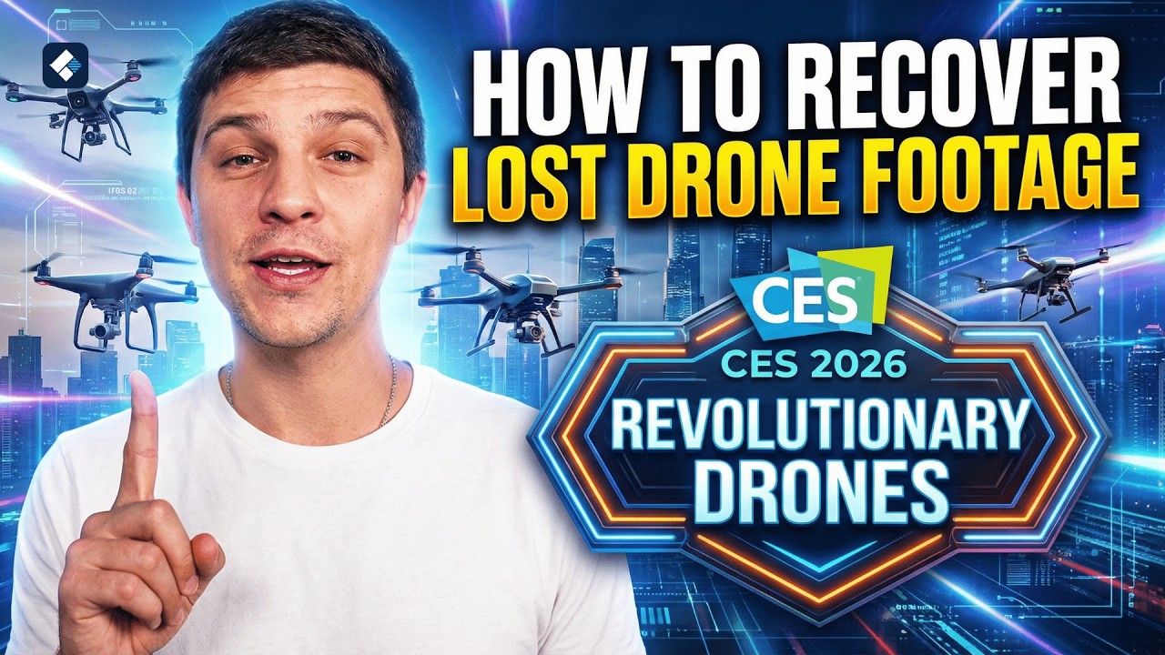 How to Recover Deleted or Corrupted Videos from Drone | CES 2026 Drone Highlights