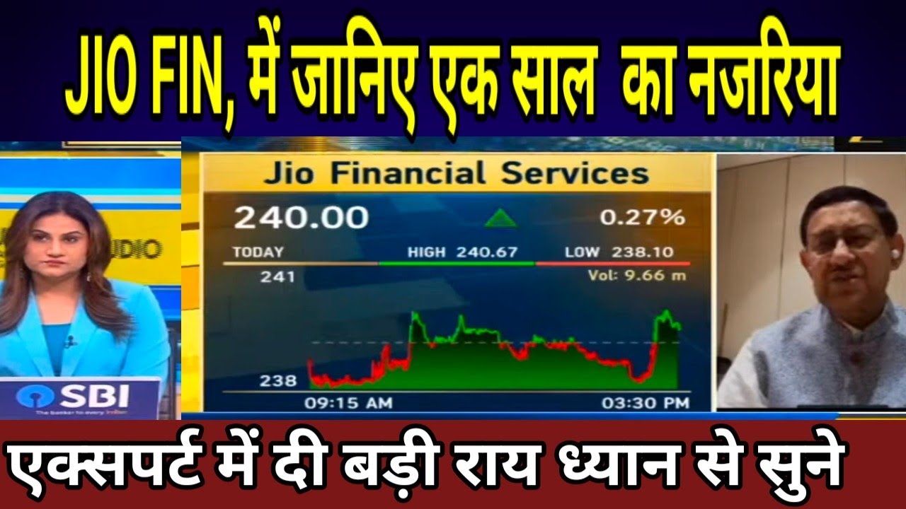 JIO FINANCIAL SERVICE LTD SHARE LATEST NEWS TODAY,JIO FIN SHARE #JIO FIN, में जानिए एक साल का नजरिया