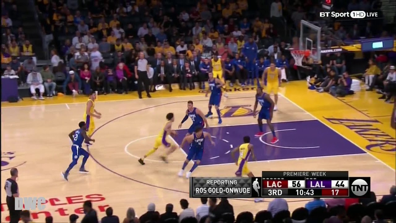 DeAndre Jordan Defense On Brook Lopez, October 19, 2017