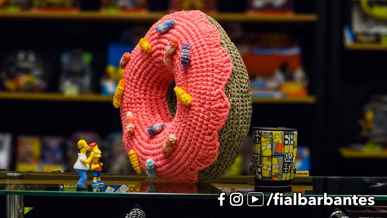 Como fazer: Almofada Donut de Crochê - passo a passo completo | Fial Barbantes