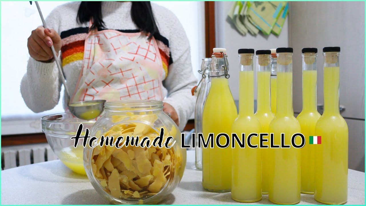 Homemade Limoncello | How to make Authentic Italian Limoncello