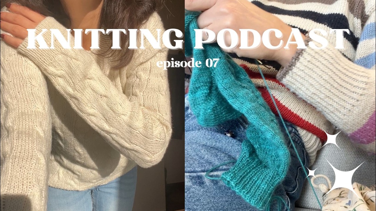 Stripe Hype Sweater, Sjø Socks and Sandro Pullover V-neck Testknits - February Knitting Podcast