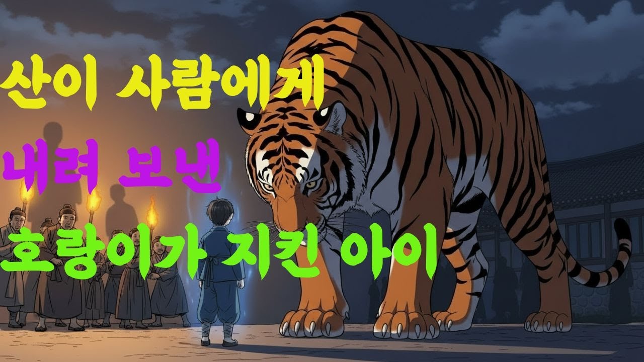 산이 사람에게 내려 보낸 호랑이가 지킨 아이ㅣ야담ㅣ만담ㅣ옛날이야기ㅣ수면동화ㅣ전설ㅣ사연ㅣ
