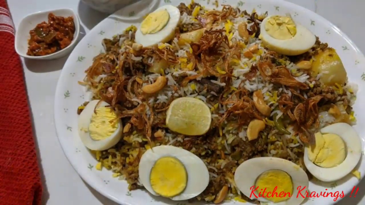 Keema Biryani Recipe | Minced Meat Biryani Recipe | Kitchen Kravings Recipes | Lockdown Delights