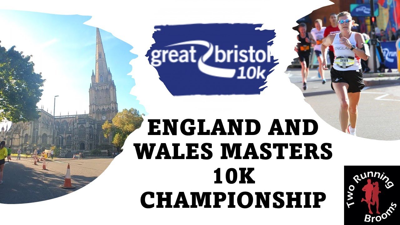 GREAT RUN BRISTOL 10K 2022. England and Wales Masters 10k Championships. Dawn wears England vest