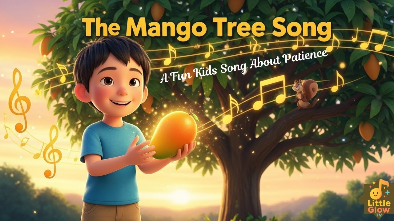 The Mango Tree Song 🌳 | Kids Song About Patience & Waiting Calmly | Little Glow TV