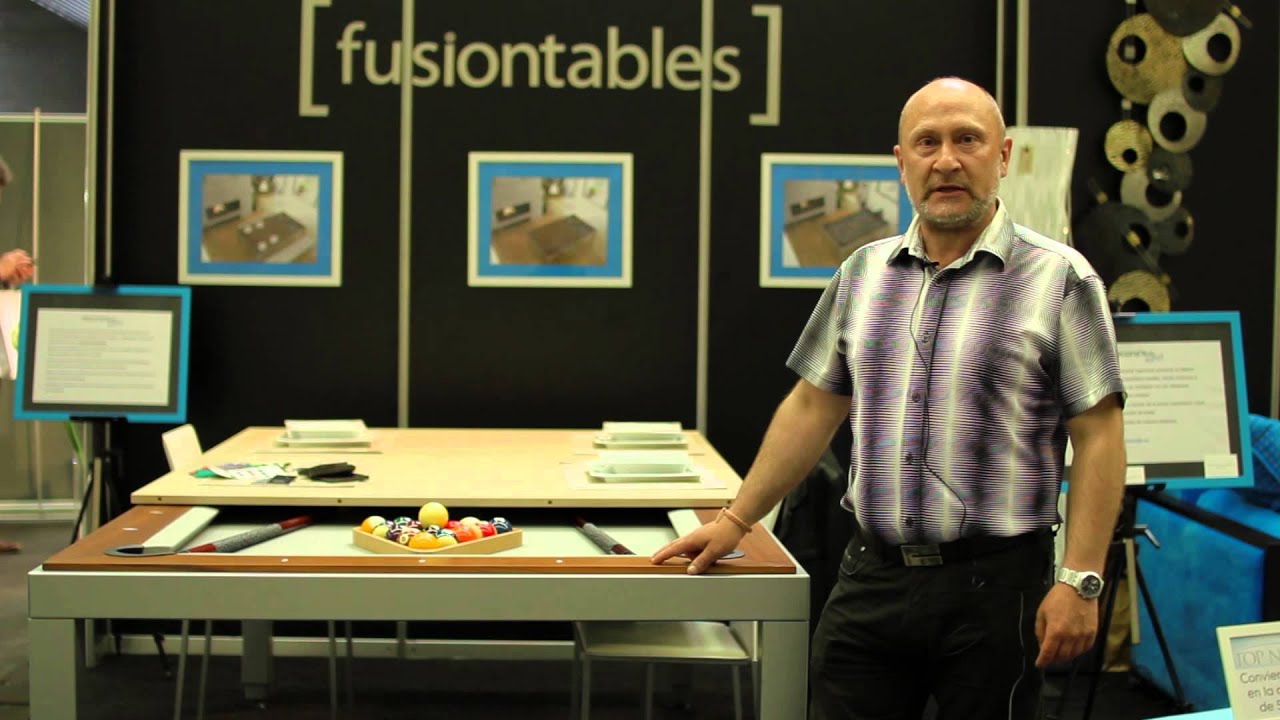 Mesa Convertible en Billar Fusion Table
