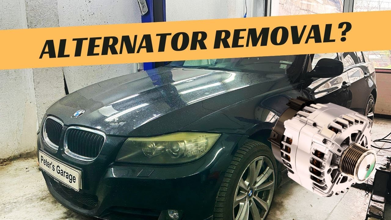 Снятие и замена генератора BMW 320d E90