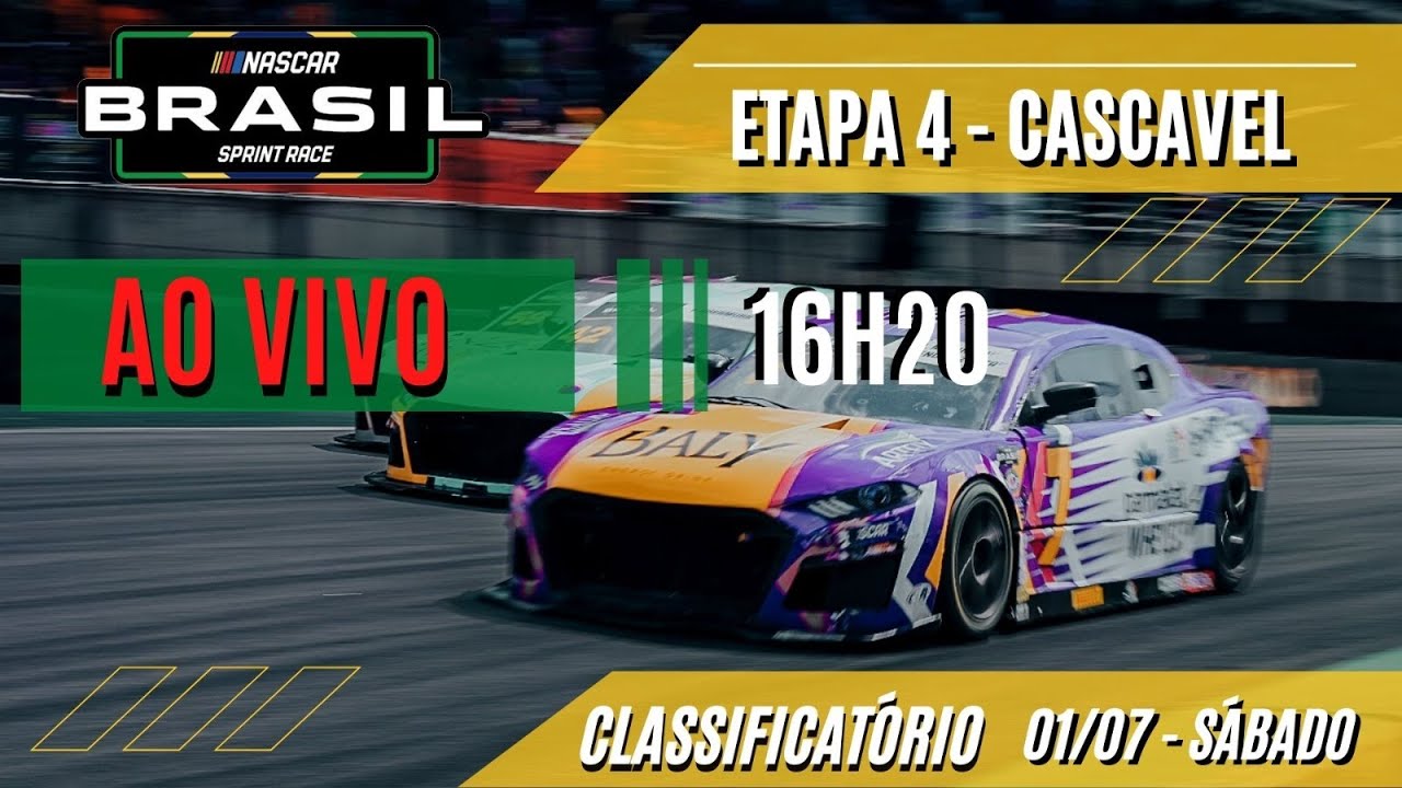 AO VIVO TREINOS CLASSIFICATÓRIOS - ETAPA 4 / CASCAVEL - NASCAR BRASIL