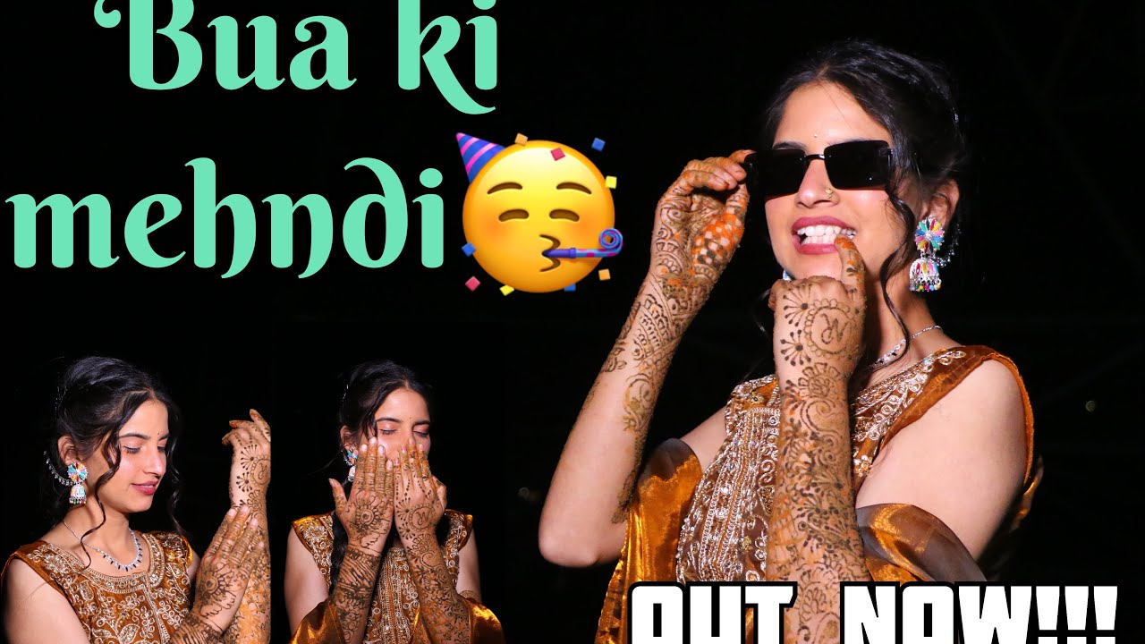 Bua ki mehndi || dance krke thakan lg gyi || gau mai maja ata || anushkaannuvlogs 