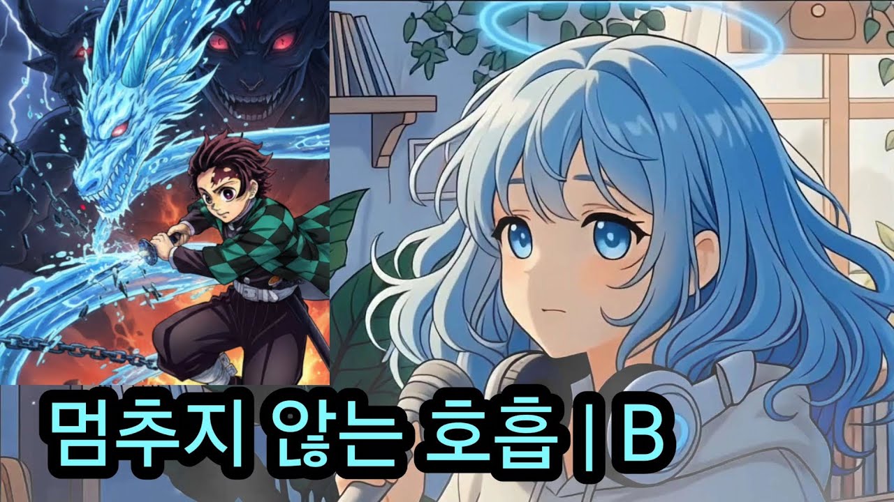 멈추지 않는 호흡 | B | 귀멸의 칼날 | AI 노래 | Suno | Gemini | Pixverse