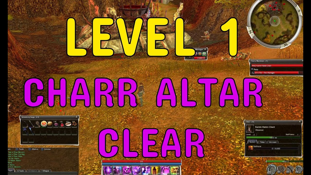 Level 1 Charr Altar Full Clear - Guild Wars Pre-Searing