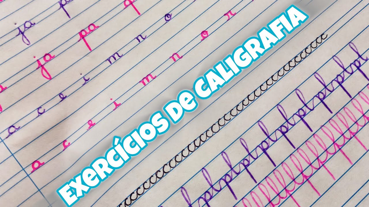 Caligrafia para MELHORAR A  LETRA✍️ #caligrafia