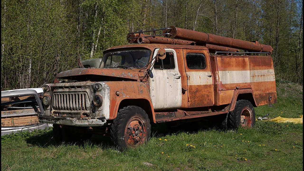 Starting GAZ 53A Firetruck (V8) After 23 Years + Test Drive