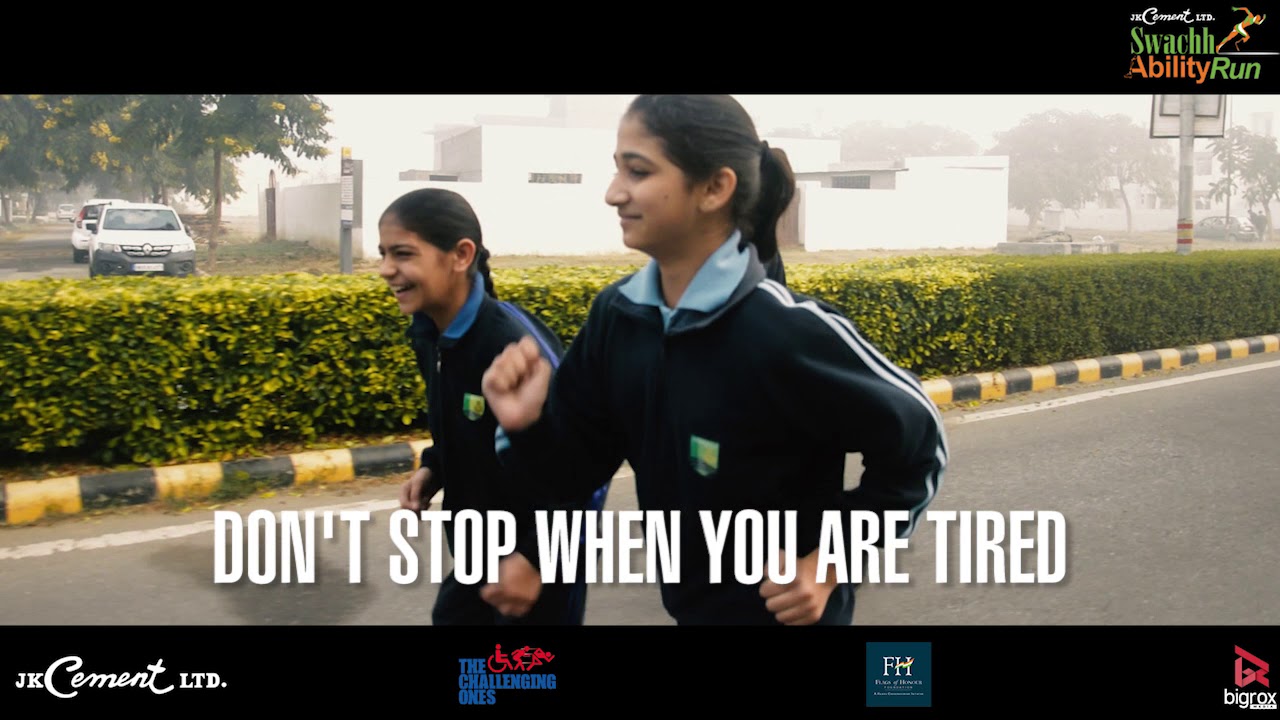 School Students in SwachhAbility Run