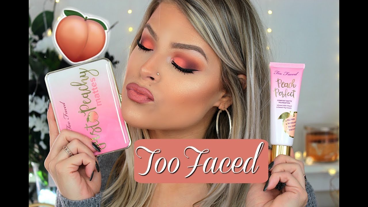 FIRST IMPRESSIONS | TOO FACED Just Peachy Palette & Peach Perfect Foundation | Valerie Pac