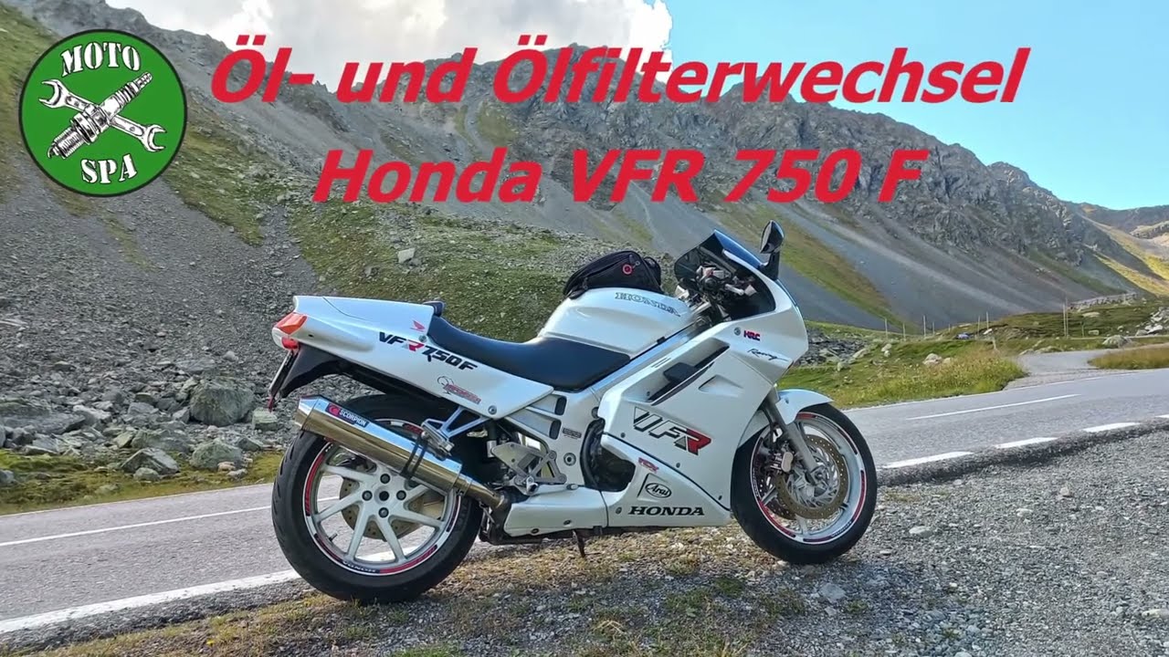 Öl und Ölfilterwechsel Honda VFR 750F RC36/1 Oil and oil filter change