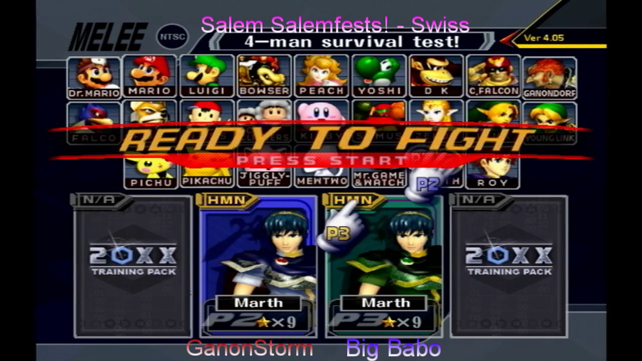 GanonStorm (Ganon/Marth) vs Big Babo (Marth) - Swiss/Friendlies