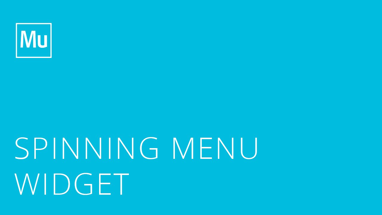 Adobe Muse Spinning Menu Widget