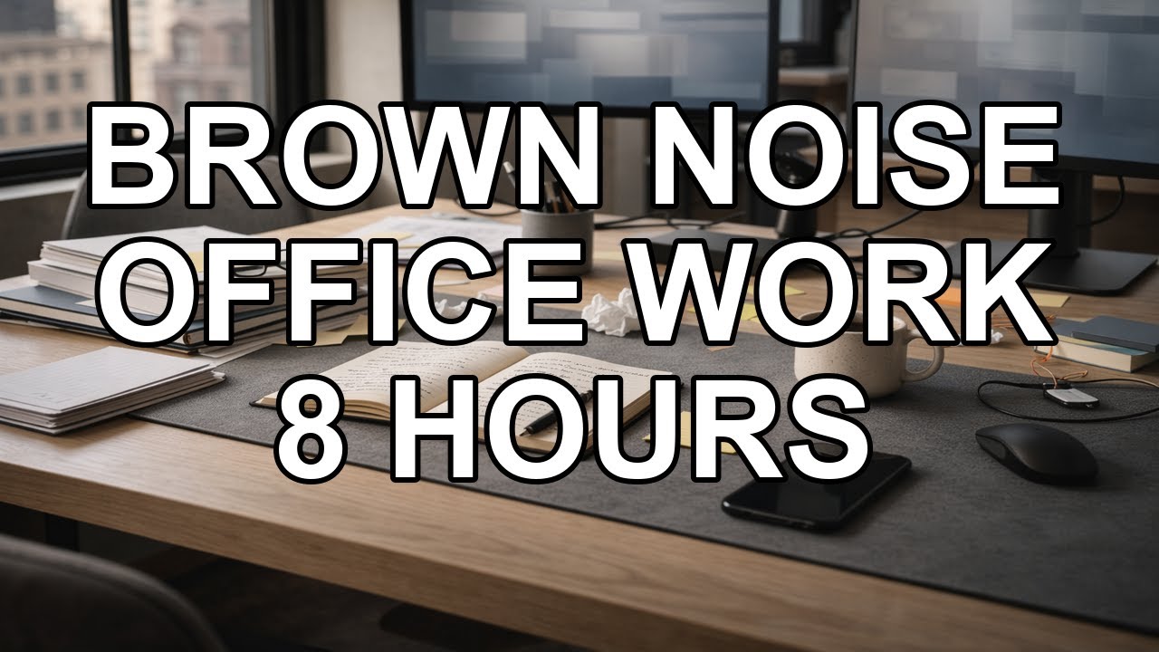 Brown Noise for Office Work (8 Hours, No Music)