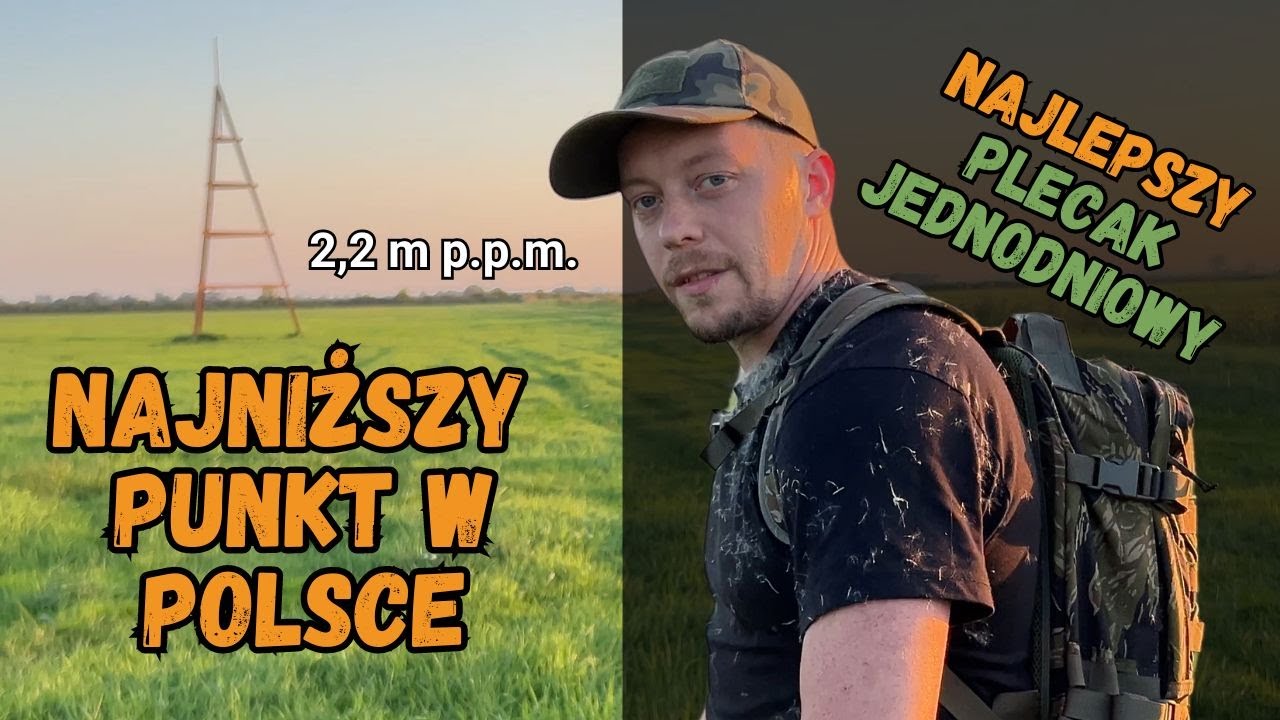 Najniższy punkt w Polsce z plecakiem Raccoon Mk2