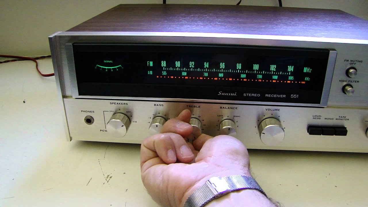 sansui 551 receiver test