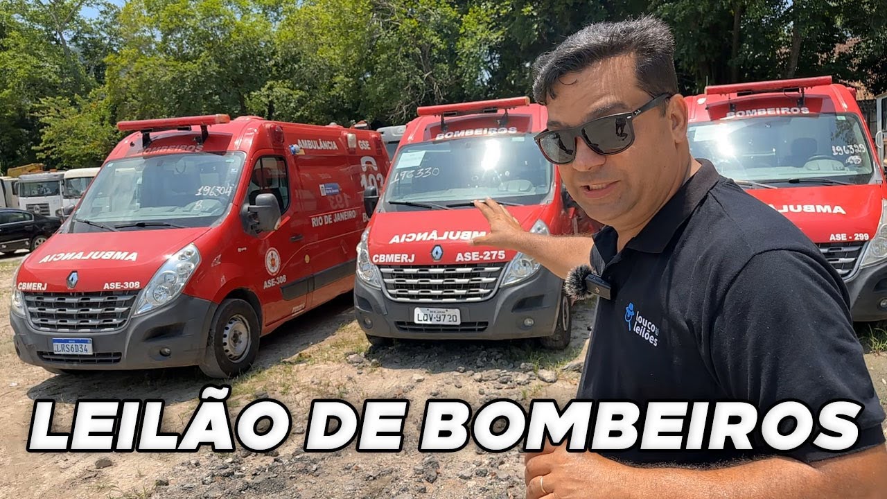 LEILÃO DE BOMBEIROS: VAN ÓTIMA PARA FAZER MOTORHOME OU FURGÃO
