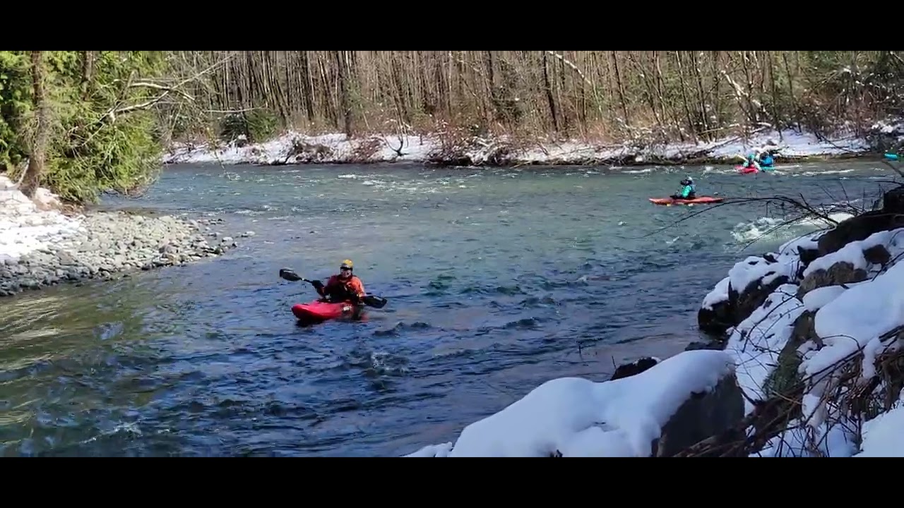 Winter rafters on the Snoqualmie river. A beautiful and chilly day after a nice snow fall. #river.26