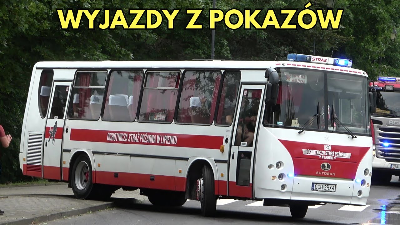 Wyjazdy i Dojazdy Alarmowe 27 wozów strażackich z jednostek OSP podczas zlotu w Ciechocinku