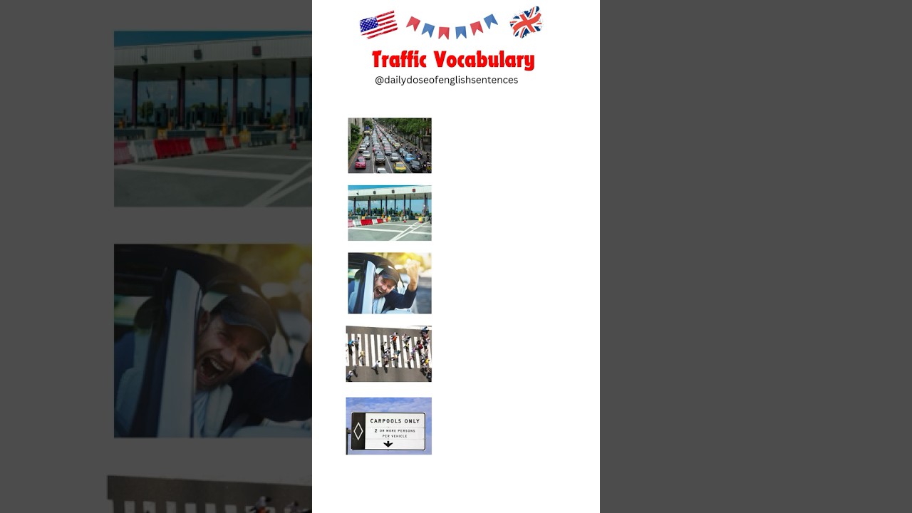 Learn Traffic Vocabulary in English: Traffic Jam, Congestion, Pedestrian & More! #learnenglish