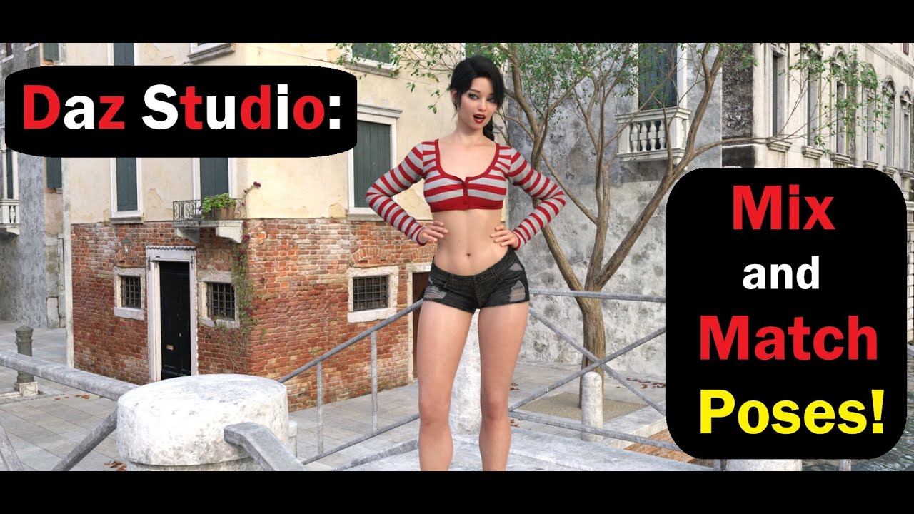 Daz Studio: Смешивайте и сочетайте позы