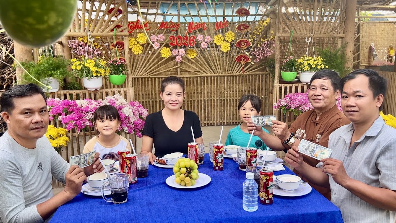 Vui Mừng Nhận Số Tiền Lớn Từ Người Chị Ở ( Cali ) Và Bữa Cơm Sườn Rất Ngon Cho Gia Đình/KPV