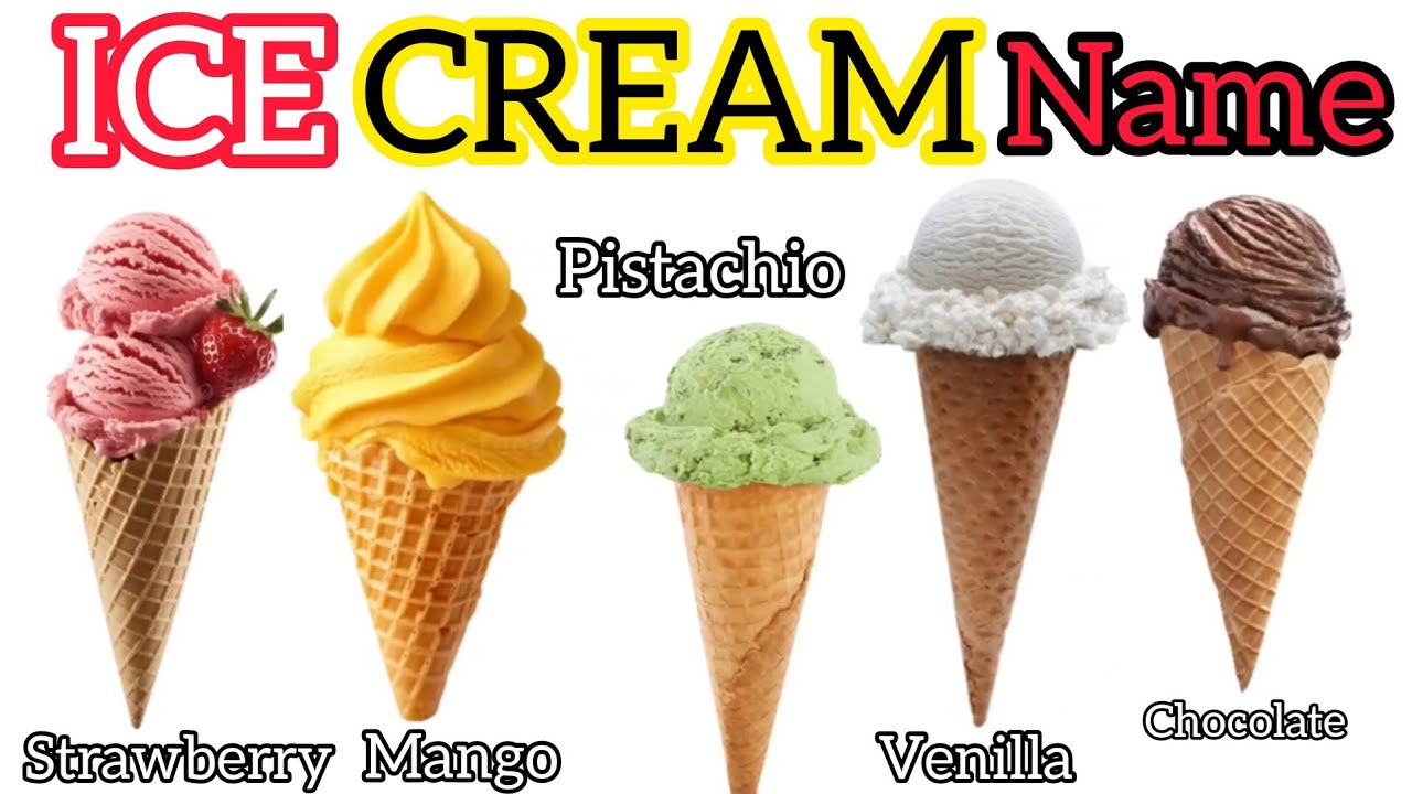 ICE CREAM NAME FOR KIDS | बच्चों के लिए मजेदार आइसक्रीम के नाम हिंदी इंग्लिश में । GK KIDS study 