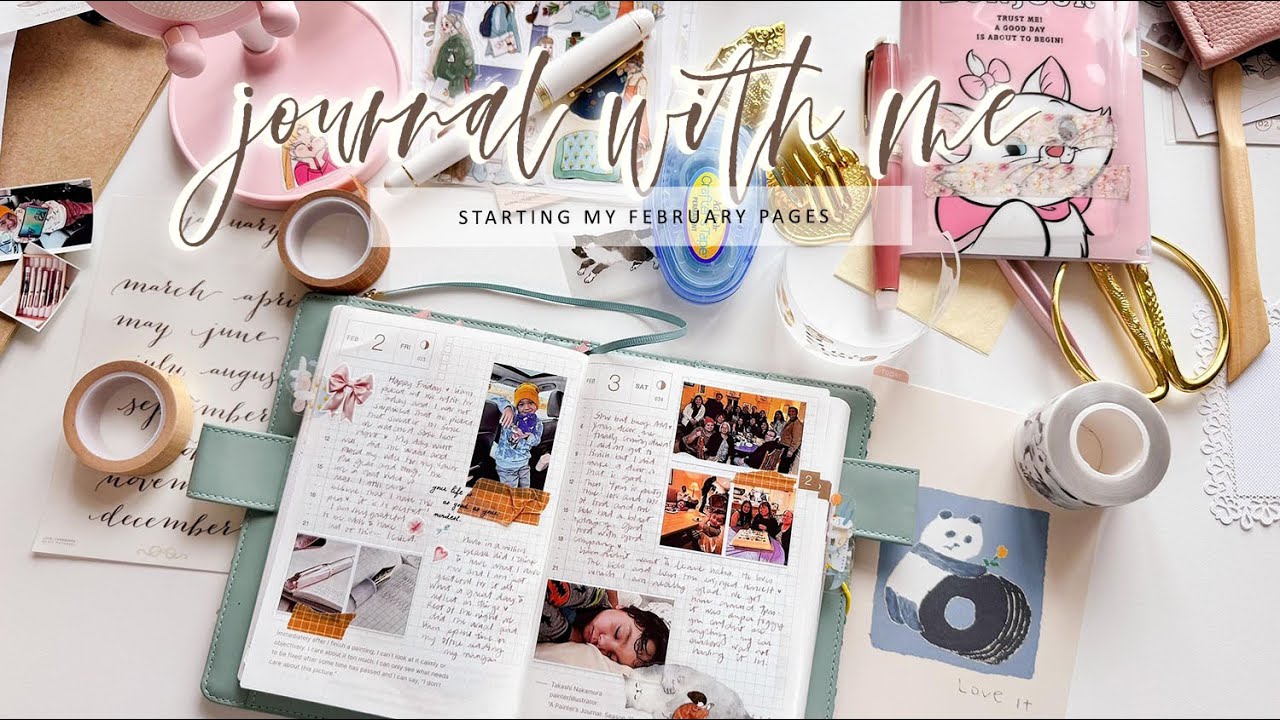 JOURNAL WITH ME | STARTING MY FEBRUARY PAGES | Charmaine Dulak