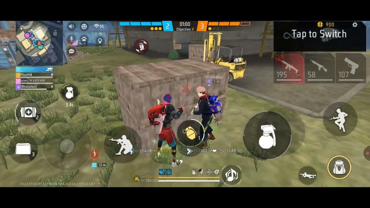😁Xero ff cs rank game#freefire 😁