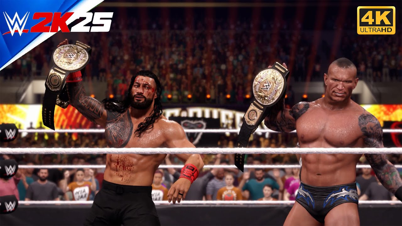 Roman & Randy Orton vs Usos Brothers | World Heavyweight Tag Team Championship Match | WWE 2K25