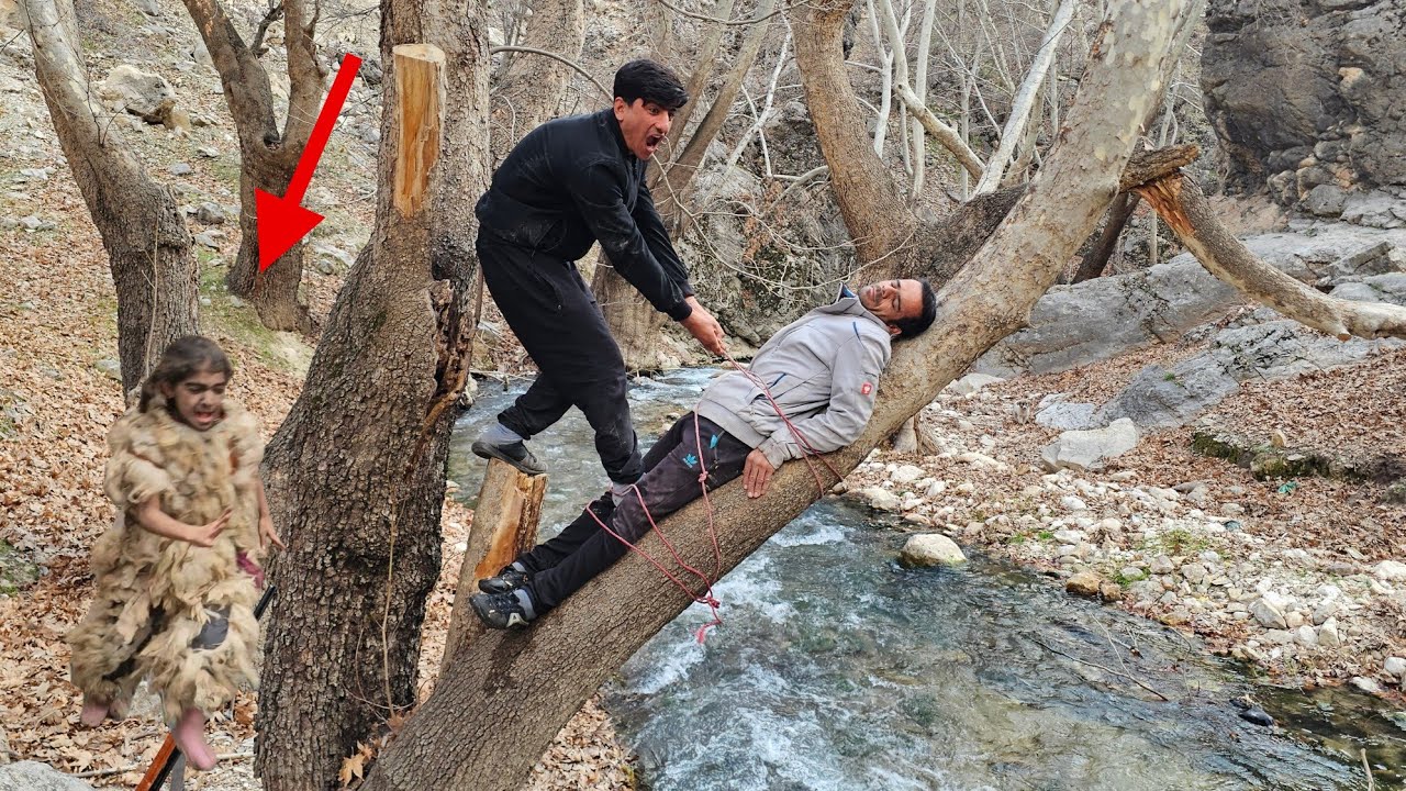 Sajjad's rescue by Hussein and the attack of the evil old woman
