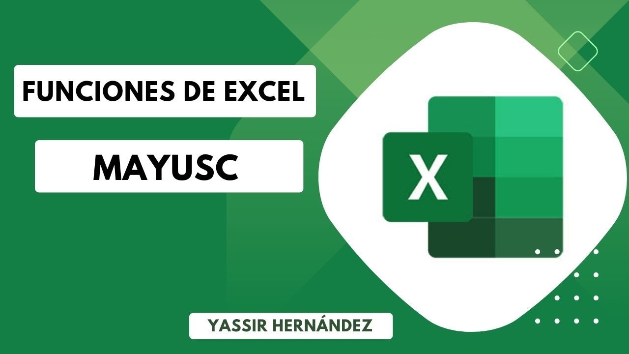 Función MAYÚSC en Excel: Convierte tus datos en mayúsculas instantáneamente