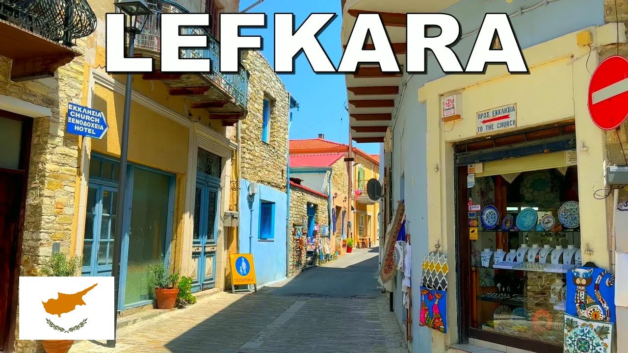 EXPLORING PANO LEFKARA VILLAGE in CYPRUS 4K (60FPS)