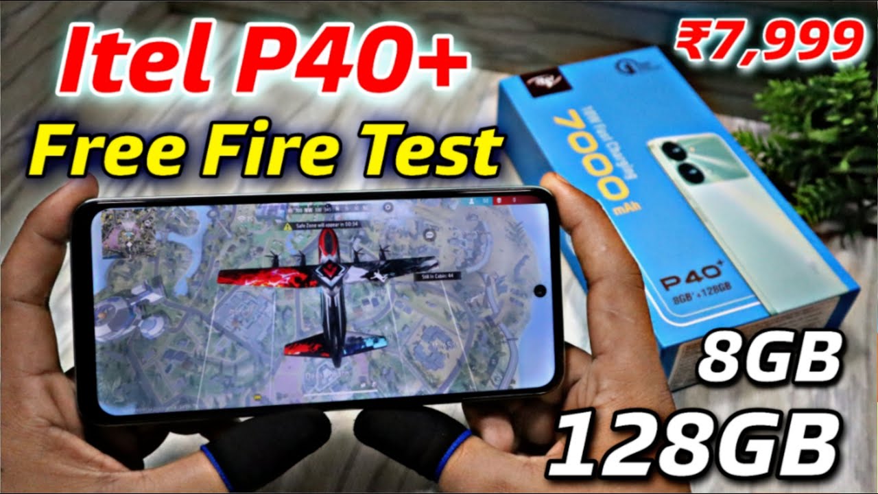 Itel P40 Plus Free Fire Test || Itel P40 Plus Gaming Test, Graphics Test 🔥🔥