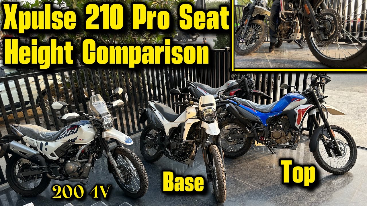 Xpulse 210 vs Xpulse 200 Seat Height Comparison with 5’5 Height Rider✅Good for Short Riders? or ❌