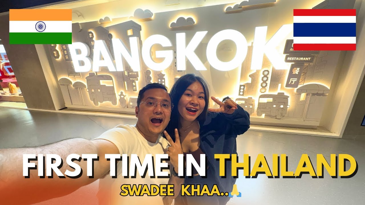 First Time In Bangkok, Thailand!🇹🇭 Street Market, Food, Hotel, Sim, Currency | Couple Travel Vlog
