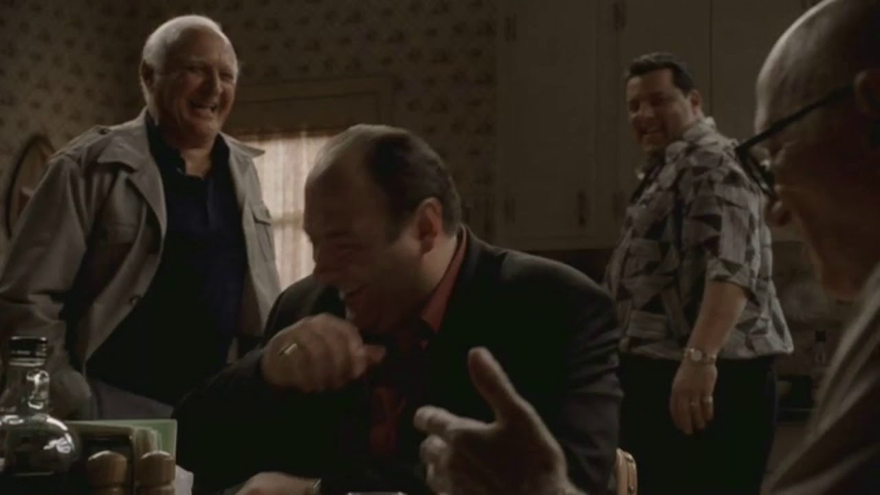 Tony and Feech La Manna Talk To Junior - The Sopranos HD