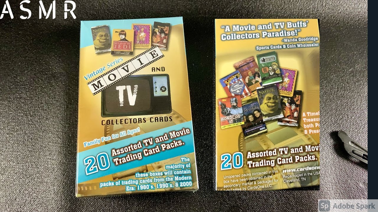 Vintage Series Movie & TV Collectors Cards | Mystery Box | Assorted Trading Card Box | ASMR Unboxing