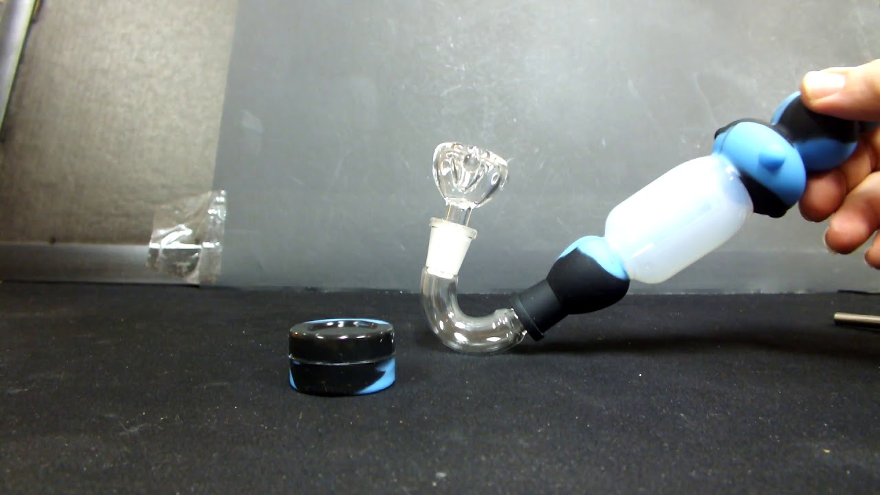 Silicone And Glass Dry Bowl And Titanium Nail Nectar Collector Combo KIT