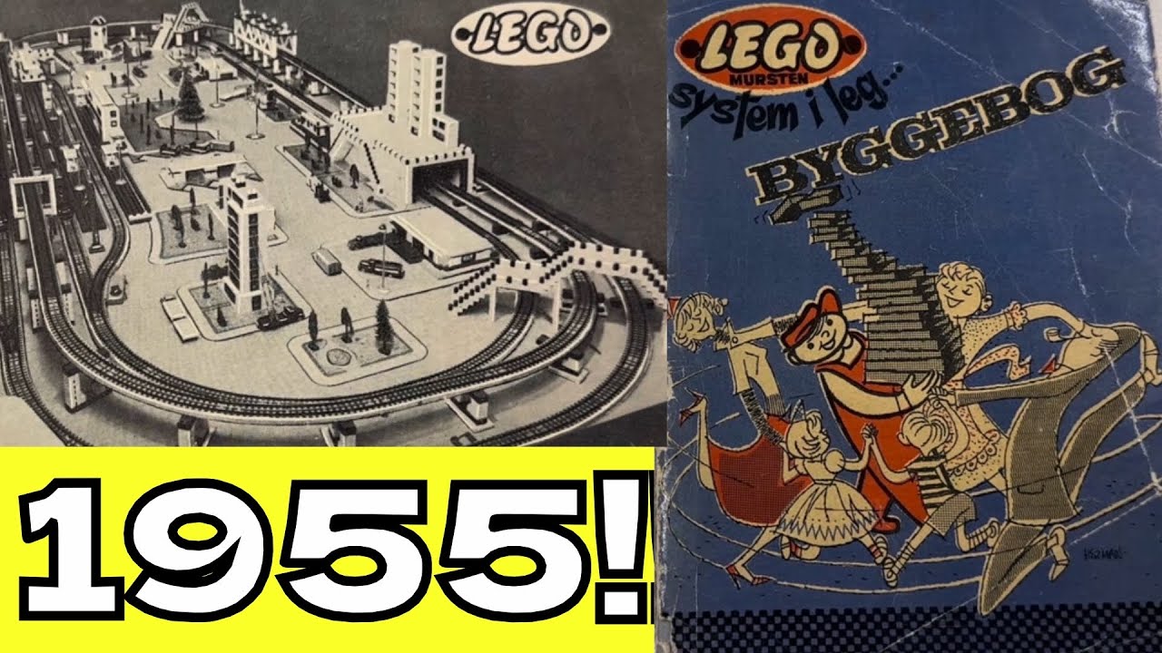 LEGO MURSTEN BYGGEBOG from 1955! 70 year old Idea Book! Rare!