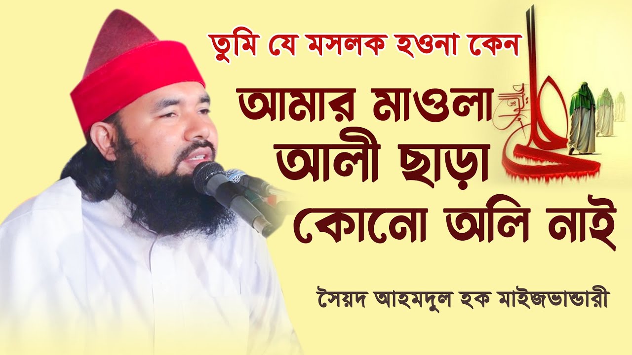 তুমি যে মসলক হও || আমার মাওলা আলী ছাড়া কোনো অলি নাই  || Syed Ahmodulhoque Maijvandari || Hoque TV