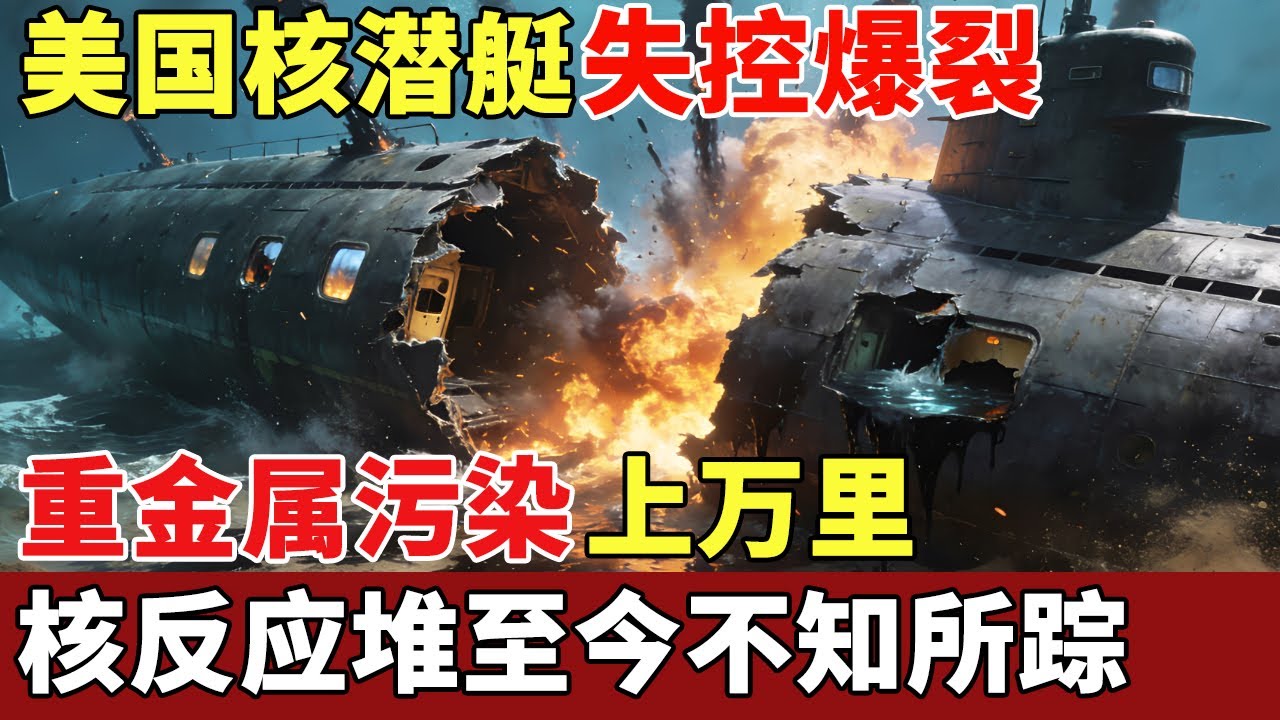 美国核潜艇失控爆裂，129海军全部遇难，重金属泄漏污染上万里，核反应堆至今不知所踪【探秘】