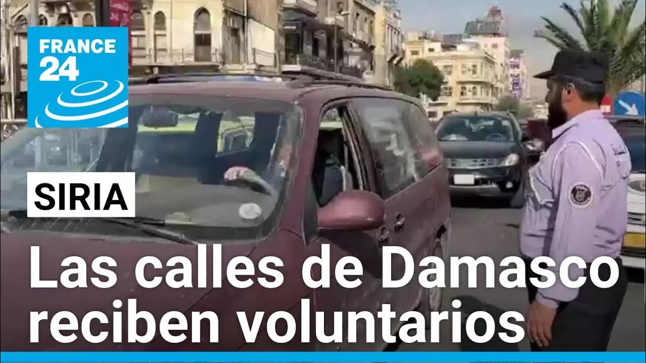 Siria: ciudadanos voluntarios llegan a Damasco para ayudar en tareas diversas • FRANCE 24 Español