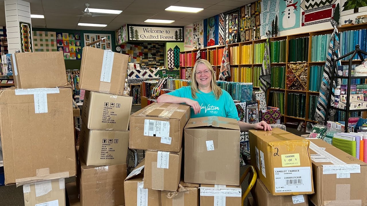 NEW FABRICS, PRE-CUTS, KITS and MORE Just Opened, Checked In & On The Shelves at The Quilted Forest.
